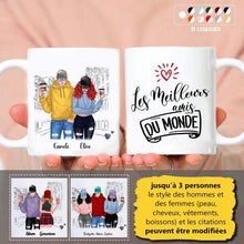 Charger l'image dans la galerie, Jusqu'à 3 personnes, Tasse personnalisée meilleurs amis (homme-femme), mug personnalisé meilleure amie