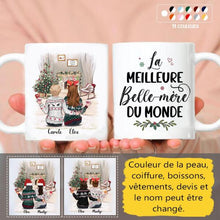 Charger l'image dans la galerie, Tasse personnalisée, Mug personnalisé famille, Tasses mère et fille, cadeaux de Noël pour maman