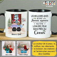 Charger l'image dans la galerie, Mug personnalisé meilleure amie, Tasse de Noël des sœurs, Cadeaux de Noël pour bff