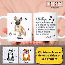 Charger l'image dans la galerie, Mug personnalisé chien, mug papa chien, Maman Chien, tasse personnalisée chien