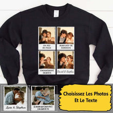 Charger l'image dans la galerie, T shirt personnalisé couple, Photos de couple, T-shirt pour lui, elle, cadeaux de la Saint-Valentin