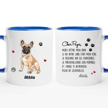 Charger l'image dans la galerie, Mug personnalisé chien, mug papa chien, Maman Chien, tasse personnalisée chien