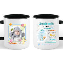 Charger l'image dans la galerie, Tasse personnalisée pour bébé, tasse pour bébé avec photo, cadeau pour bébé