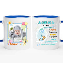 Charger l'image dans la galerie, Tasse personnalisée pour bébé, tasse pour bébé avec photo, cadeau pour bébé