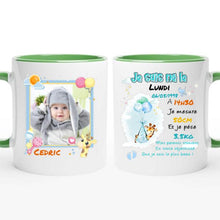 Charger l'image dans la galerie, Tasse personnalisée pour bébé, tasse pour bébé avec photo, cadeau pour bébé