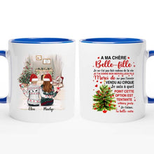 Charger l'image dans la galerie, Tasse A Ma Chère Belle-fille, Merci d'être ma belle-fille, Je t'aime, ta belle-mère, cadeau pour Noël