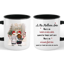 Charger l'image dans la galerie, Jusqu'à 5 filles, meilleures amies pour la vie, mug personnalisé meilleure amie, Tasse de Noël pour les meilleurs amis