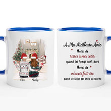 Charger l'image dans la galerie, Jusqu'à 5 filles, meilleures amies pour la vie, mug personnalisé meilleure amie, Tasse de Noël pour les meilleurs amis