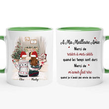 Charger l'image dans la galerie, Jusqu'à 5 filles, meilleures amies pour la vie, mug personnalisé meilleure amie, Tasse de Noël pour les meilleurs amis