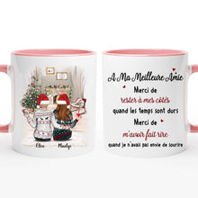 Charger l'image dans la galerie, Jusqu'à 5 filles, meilleures amies pour la vie, mug personnalisé meilleure amie, Tasse de Noël pour les meilleurs amis