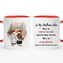 Charger l'image dans la galerie, Jusqu'à 5 filles, meilleures amies pour la vie, mug personnalisé meilleure amie, Tasse de Noël pour les meilleurs amis