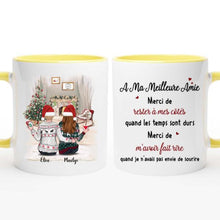 Charger l'image dans la galerie, Jusqu'à 5 filles, meilleures amies pour la vie, mug personnalisé meilleure amie, Tasse de Noël pour les meilleurs amis