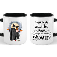 Charger l'image dans la galerie, Halloween mug personnalisé couple, tasse couple personnalisé, chaque nuit est un Halloween