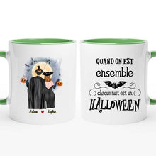 Charger l'image dans la galerie, Halloween mug personnalisé couple, tasse couple personnalisé, chaque nuit est un Halloween