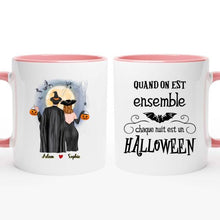 Charger l'image dans la galerie, Halloween mug personnalisé couple, tasse couple personnalisé, chaque nuit est un Halloween