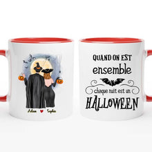 Charger l'image dans la galerie, Halloween mug personnalisé couple, tasse couple personnalisé, chaque nuit est un Halloween