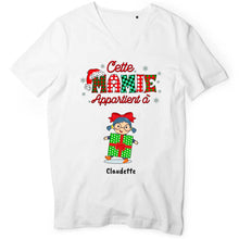 Charger l'image dans la galerie, Jusqu'à 12 petits-enfants, T-shirt personnalisé pour grand-mère, T-shirt de Noël pour grand-père