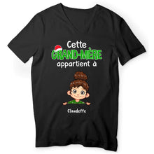 Charger l'image dans la galerie, Jusqu'à 9 enfants, T shirt personnalisé Cette Grand-mère appartient à, Cadeaux de Noël pour grand-père, grand-mère