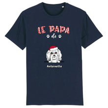 Charger l'image dans la galerie, Jusqu'à 9 Chiens, T shirt personnalisé chien, papa chien tee shirt, T-shirt de Noël pour les amoureux des chiens