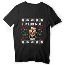 Charger l'image dans la galerie, Shirt Personnalisé Chien - JOYEUX NOËL, Jusqu'à 12 Chiens