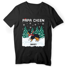 Charger l'image dans la galerie, Jusqu'à 12 Chiens, T shirt personnalisé chien, Maman Chien, Papa Chien, Cadeau de Noël pour les amoureux des chiens