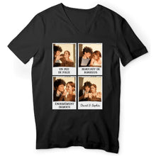 Charger l'image dans la galerie, T shirt personnalisé couple, Photos de couple, T-shirt pour lui, elle, cadeaux de la Saint-Valentin