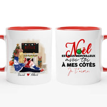 Charger l'image dans la galerie, Jusqu'à 2 chiens, Mug personnalisé couple, Cadeau de Noël pour lui, pour elle, papa chien