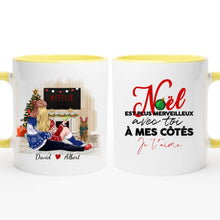 Charger l'image dans la galerie, Jusqu'à 2 chiens, Mug personnalisé couple, Cadeau de Noël pour lui, pour elle, papa chien