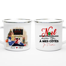Charger l'image dans la galerie, Jusqu'à 2 chiens, Mug personnalisé couple, Cadeau de Noël pour lui, pour elle, papa chien