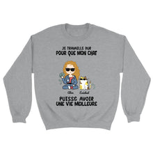 Charger l'image dans la galerie, Jusqu'à 4 chats, Sweatshirt personnalisé chat, Sweatshirt maman chat, Cadeaux pour les amoureux des chats