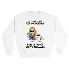 Charger l'image dans la galerie, Jusqu'à 4 chats, Sweatshirt personnalisé chat, Sweatshirt maman chat, Cadeaux pour les amoureux des chats