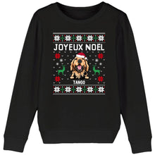 Charger l'image dans la galerie, Jusqu'à 12 Chiens, Sweat à col rond personnalisé chien, JOYEUX NOËL, cadeaux de Noël pour les amoureux des chiens