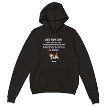 Charger l'image dans la galerie, Jusqu'à 9 chats, Sweat à capuche papa chat, Sweat à capuche personnalisé chat, Cher Papa chat, Cadeaux pour la fête des pères