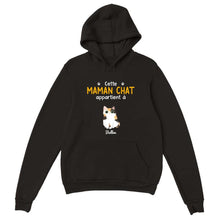 Charger l'image dans la galerie, Jusqu'à 9 chats, Sweat à capuche personnalisé maman chat, Sweat à capuche personnalisé chat, Cadeaux pour la fête des mères