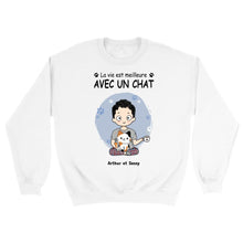 Charger l'image dans la galerie, Jusqu'à 9 animaux, Sweat personnalisé chats et chiens, Pull personnalisée papa chat et chien
