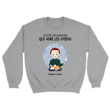 Charger l'image dans la galerie, Jusqu'à 5 chiens, Sweat personnalisé chien, Pull papa chien, la vie est meilleure avec les chiens