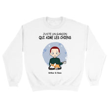 Charger l'image dans la galerie, Jusqu'à 5 chiens, Sweat personnalisé chien, Pull papa chien, la vie est meilleure avec les chiens