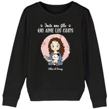 Charger l'image dans la galerie, Jusqu'à 9 animaux, Sweat personnalisé chat et chien, Pull maman chat et chien