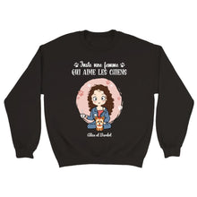 Charger l'image dans la galerie, Jusqu'à 9 chiens, Sweat maman chien, Pull personnalisé chien, juste une fille qui aime les chiens
