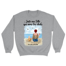 Charger l'image dans la galerie, Jusqu'à 9 chats, Sweat personnalisé chat, pull femmes maman chat, amoureux des chats