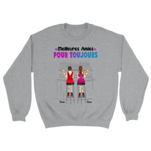 Charger l'image dans la galerie, Jusqu'à 6 filles, Sweat bff, pull personnalisé meilleure amie, meilleurs amis pour la vie