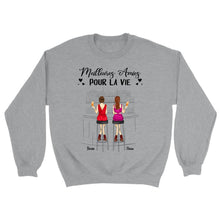 Charger l'image dans la galerie, Jusqu'à 6 filles, Sweat bff, pull personnalisé meilleure amie, meilleurs amis pour la vie