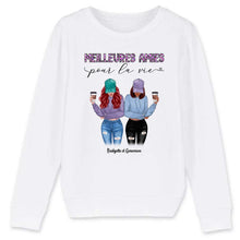 Charger l'image dans la galerie, Jusqu'à 5 filles, Sweat bff, pull personnalisé meilleure amie, meilleurs amis pour la vie