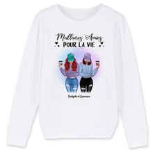 Charger l'image dans la galerie, Jusqu'à 5 filles, Sweat bff, pull personnalisé meilleure amie, meilleurs amis pour la vie