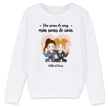 Charger l'image dans la galerie, Sweat sœurs, pull personnalisé meilleure amie, sœurs de cœur, cadeau pour les amis