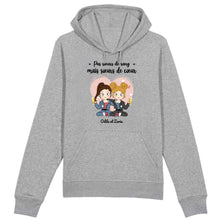 Charger l'image dans la galerie, Sweat à capuche meilleures amies pour la vie, Pas sœurs de sang mais sœurs de cœur, Hoodie personnalisée