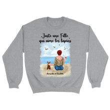 Charger l'image dans la galerie, Jusqu'à 6 animaux, Sweat à capuche personnalisé chats et lapins, noms et motifs personnalisés, maman chat et lapin