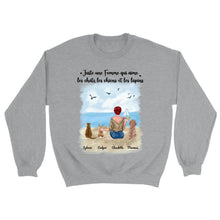 Charger l'image dans la galerie, Jusqu'à 6 animaux, Sweat à capuche personnalisé chiens chats et lapins, maman chien chat et lapin, noms et motifs personnalisés