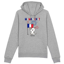Charger l'image dans la galerie, Jusqu'à 9 chats, Sweat à capuche personnalisé chat, maman chat, papa chat, drapeau France, noms et motifs personnalisés