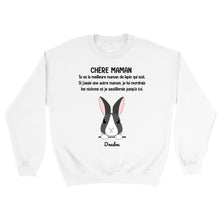 Charger l'image dans la galerie, Jusqu'à 9 lapins, pull personnalisé lapins, maman lapin, noms et motifs personnalisés